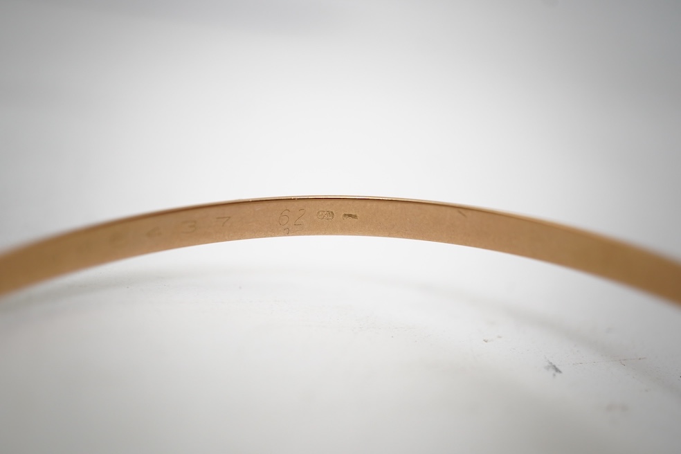 Cartier, a gold bangle, 'Trinity de Cartier'